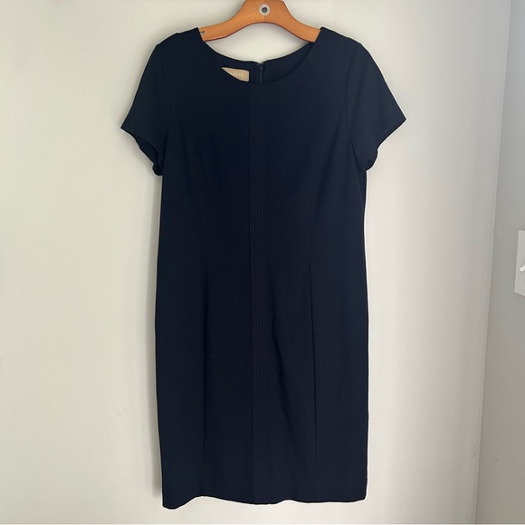 Talbots Petite Navy Blue Career Dress Short Sleeve 12P - Picture 1 of 6